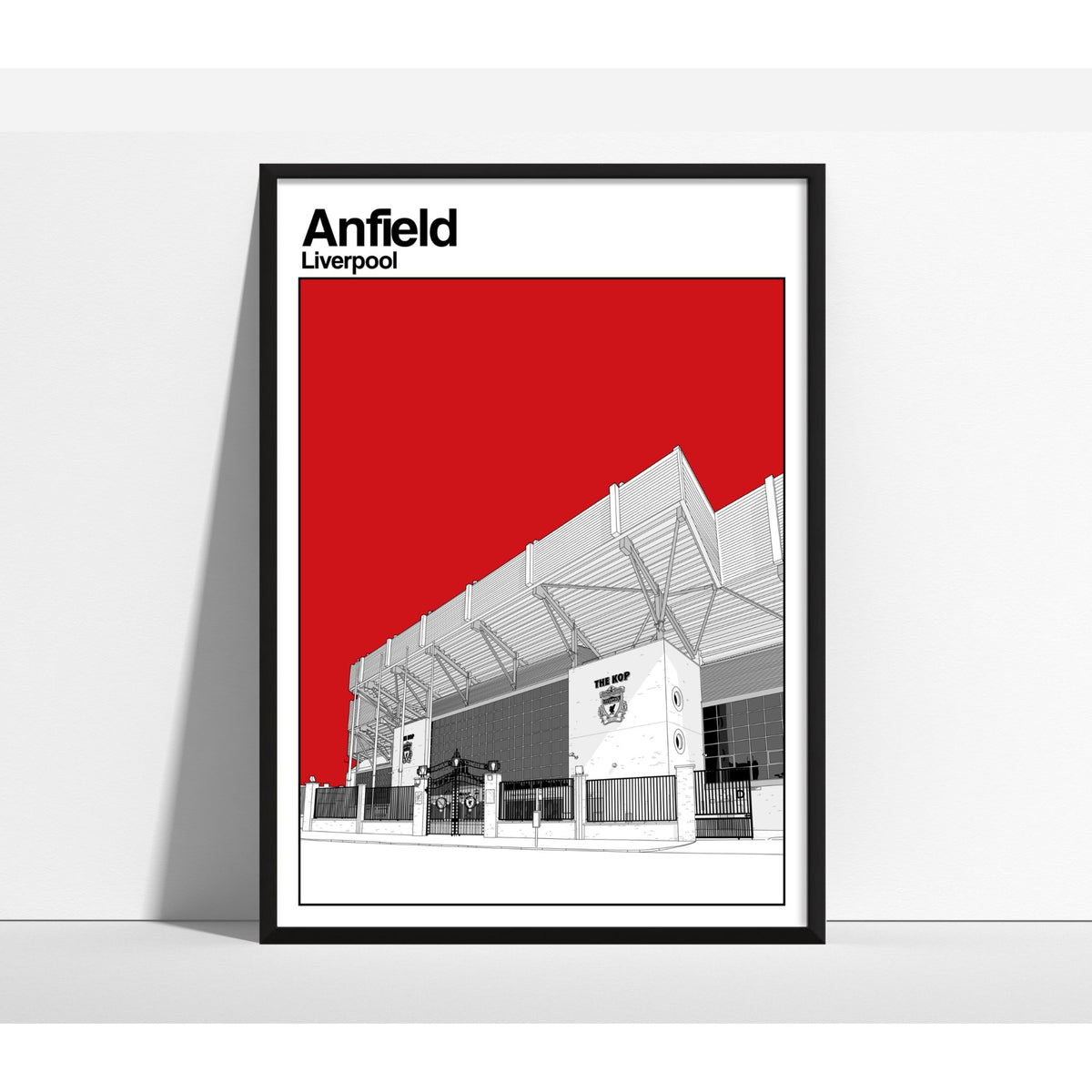 Liverpool Football Artwork - The Kop - Football Finery - FF203110