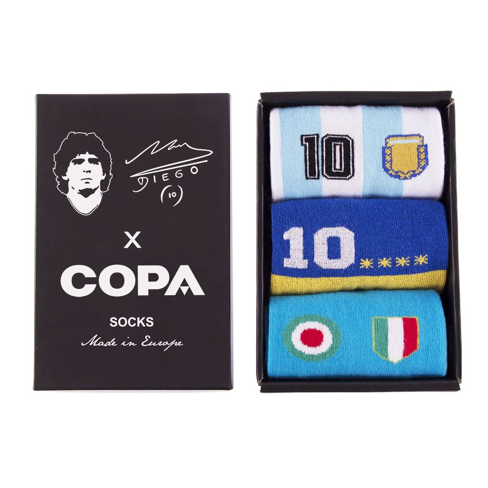 Maradona X COPA Number 10 Football Socks Box Set - Football Finery - FF203203