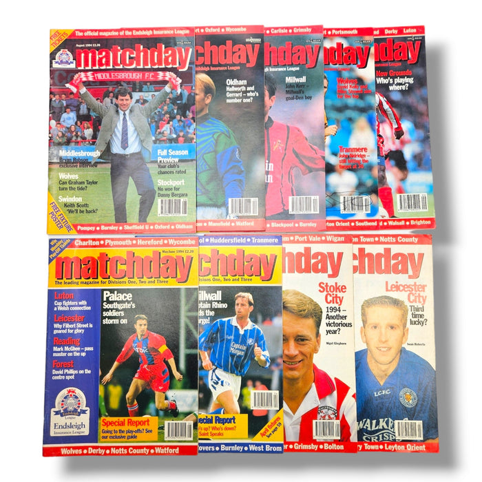 Matchday Football Magazine: 1994 Bundle (9 x Issues) - Football Finery - FF204066