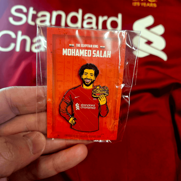 Mohamed Salah - Liverpool Egyptian King Football Icon Pin Badge - Football Finery - FF203148A