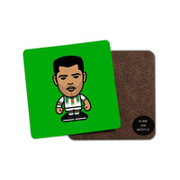 Paul McGrath Ireland Football Coaster - Football Finery - FF203100