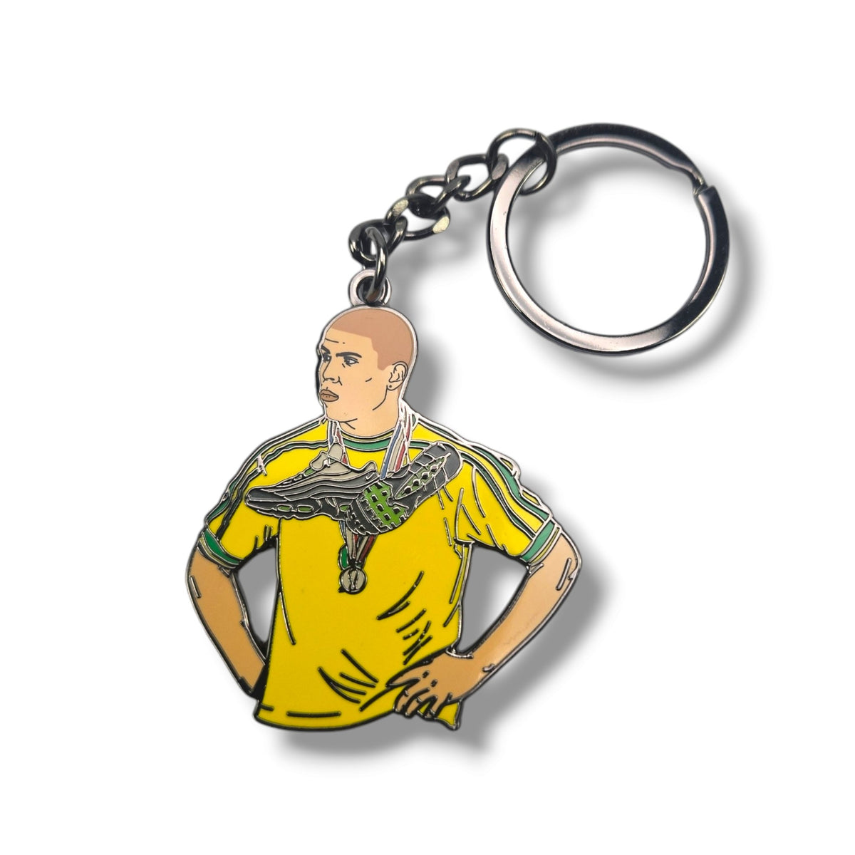 Ronaldo R9 - Brazil Football Icon Keyring - Football Finery - FF204594