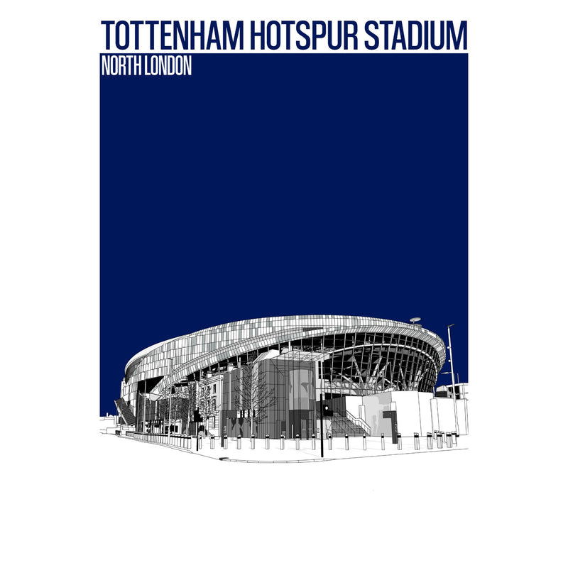 Tottenham Hotspur Stadium Football Artwork - Football Finery - FF203114