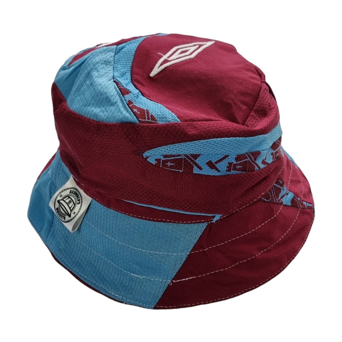 West Ham 2007/08 Home Shirt Reworked Bucket Hat - Football Finery - FF203093