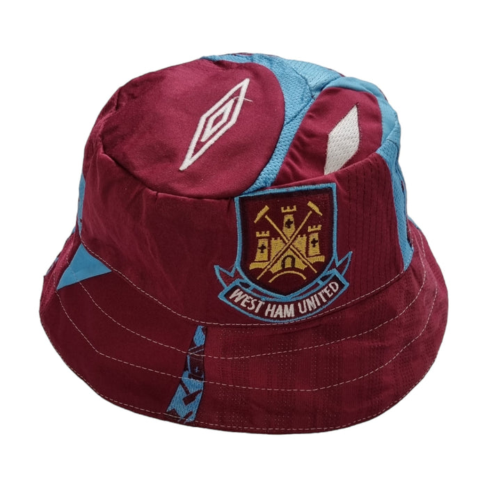 West Ham 2007/08 Home Shirt Reworked Bucket Hat - Football Finery - FF203093